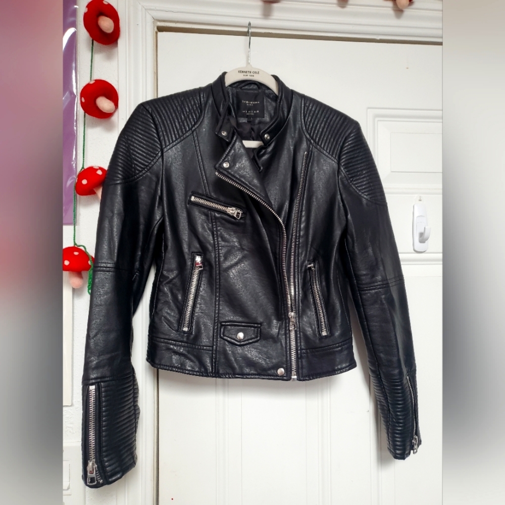Zara Faux Leather Moto Jacket